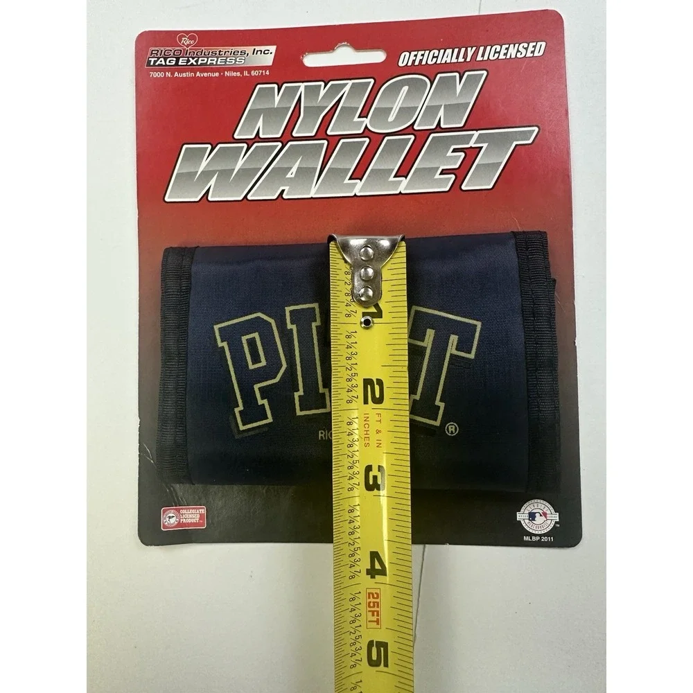 New PITTSBURGH Pitt PANTHERS Nylon Wallet TriFold Wallet Vintage Y2K
